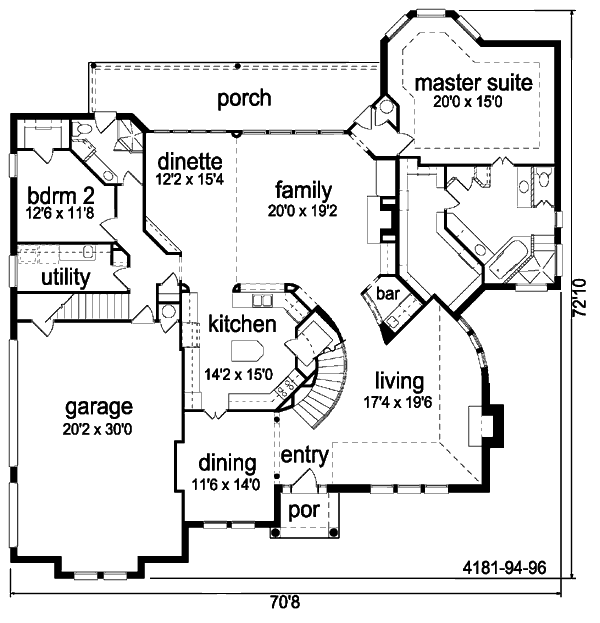 main floor house blueprint