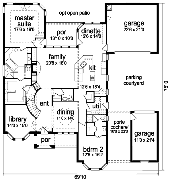 main floor house blueprint