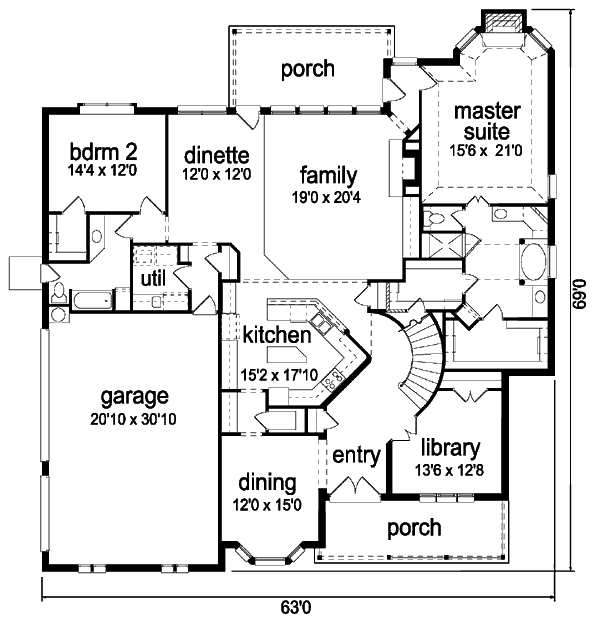 main floor house blueprint