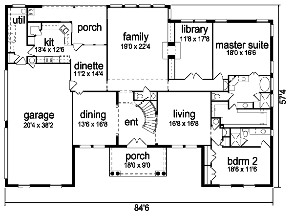 main floor house blueprint