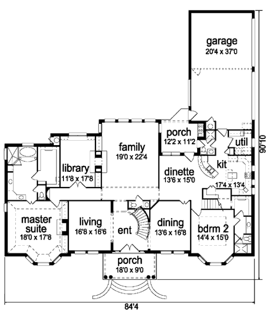 main floor house blueprint