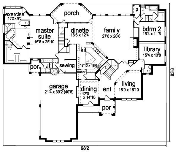 main floor house blueprint