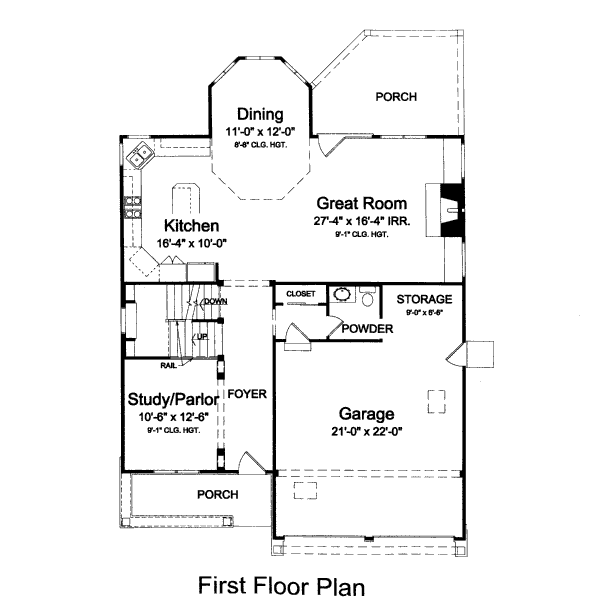 main floor house blueprint