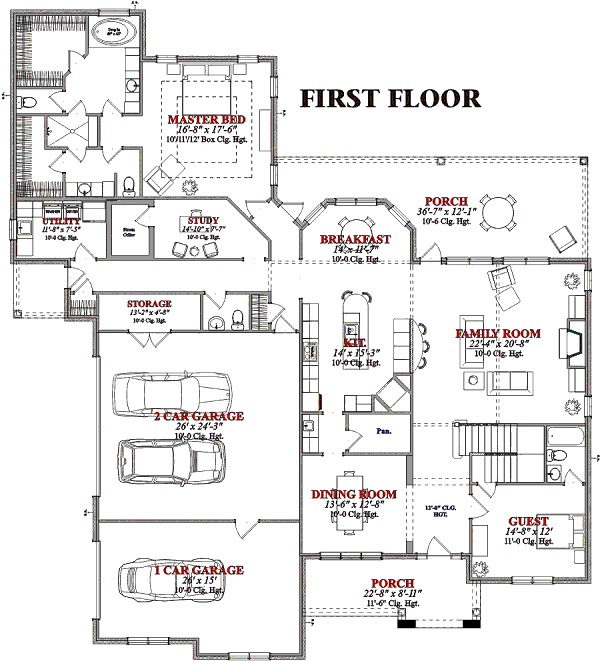 main floor house blueprint