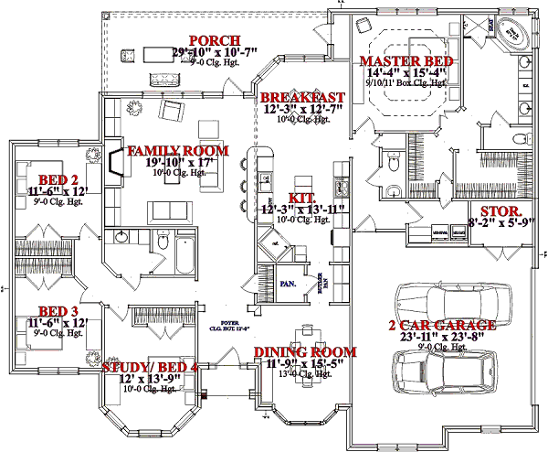 main floor house blueprint