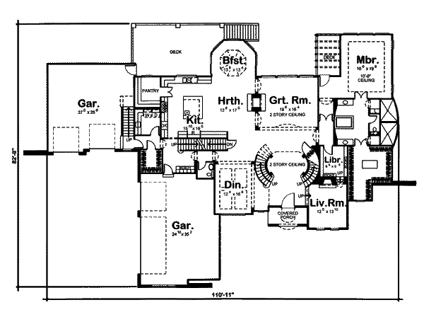 main floor house blueprint