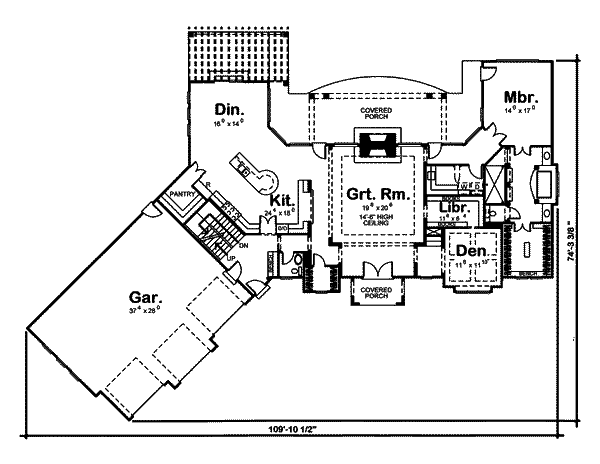 main floor house blueprint