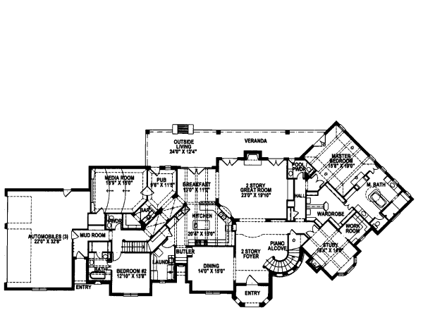 main floor house blueprint