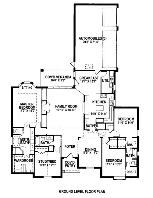 main floor house blueprint
