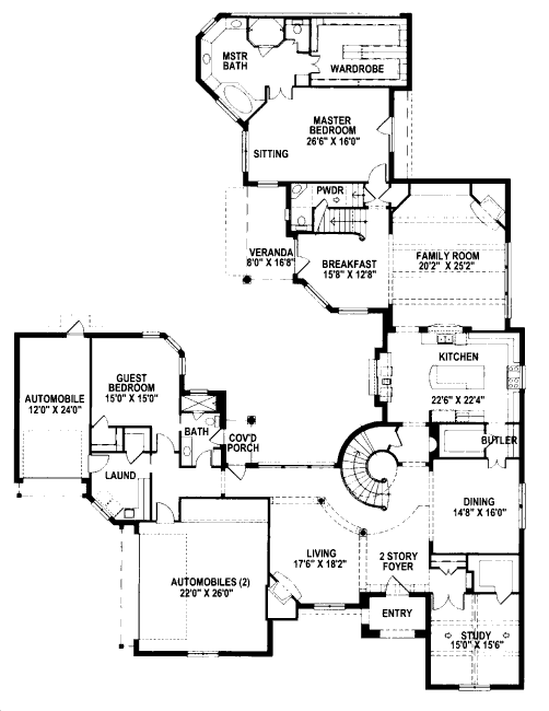 main floor house blueprint