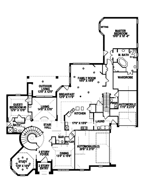 main floor house blueprint