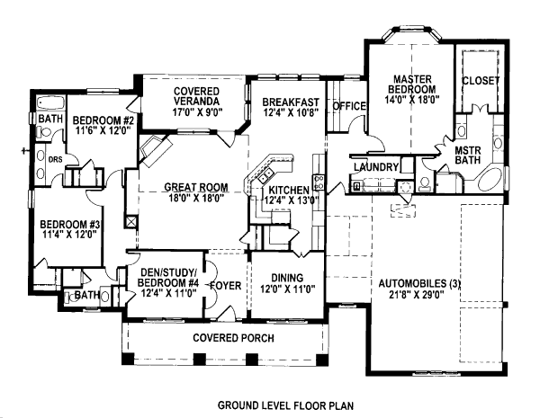 main floor house blueprint