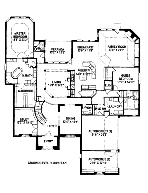 main floor house blueprint