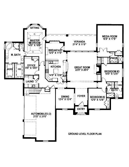 main floor house blueprint