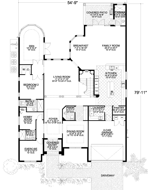 main floor house blueprint