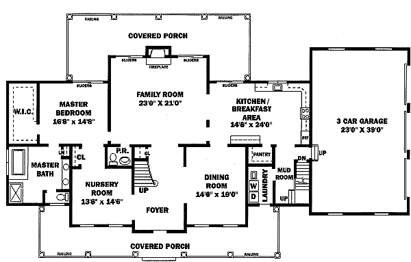 main floor house blueprint