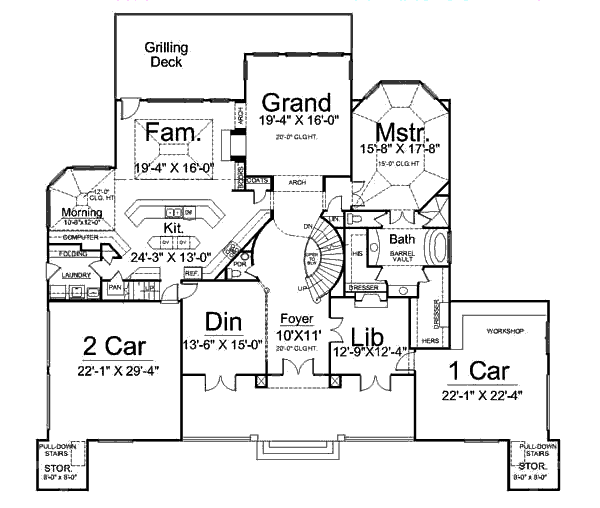 main floor house blueprint