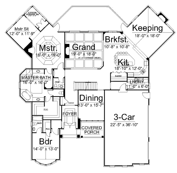 main floor house blueprint