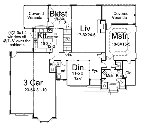 main floor house blueprint