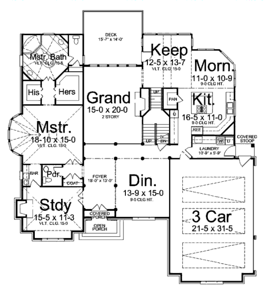 main floor house blueprint