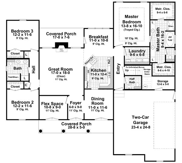 main floor house blueprint