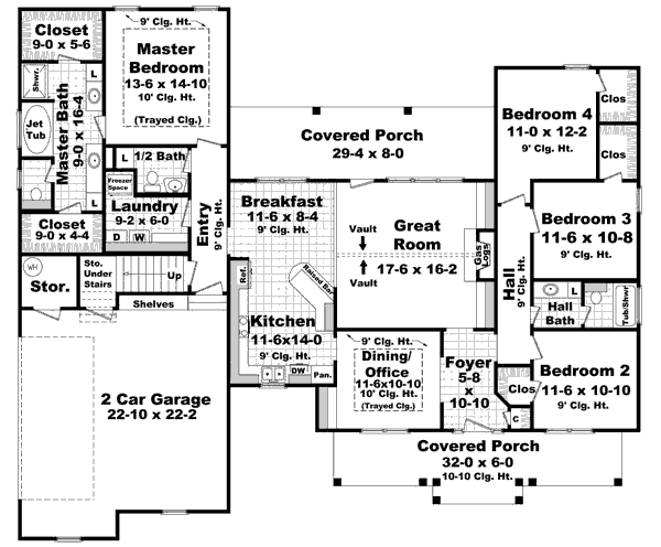 main floor house blueprint