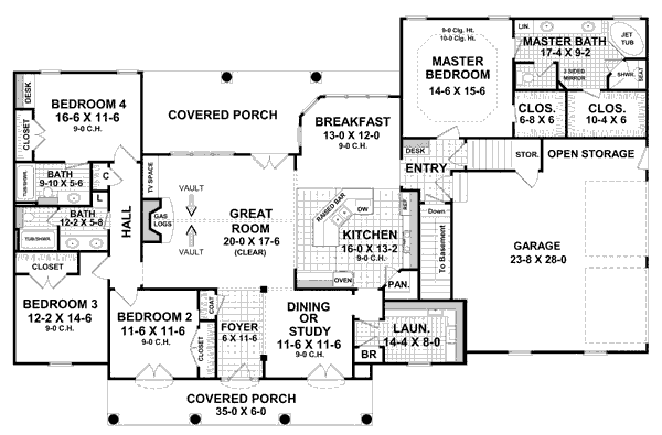 main floor house blueprint