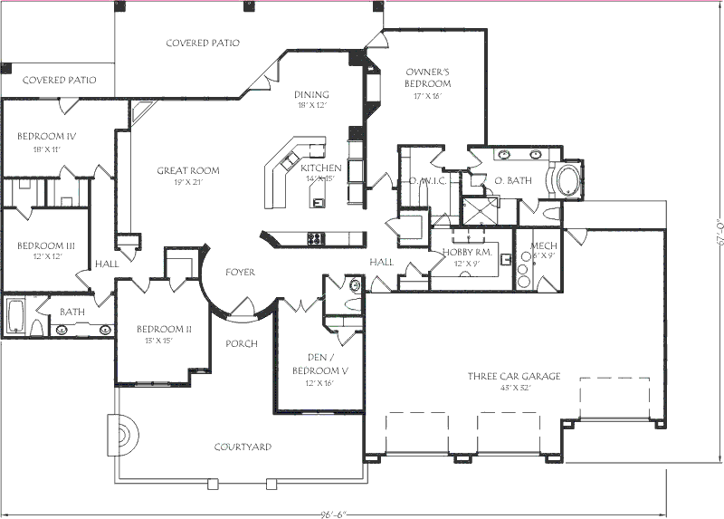 main floor house blueprint
