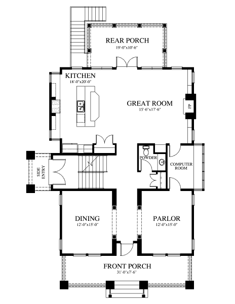 main floor house blueprint