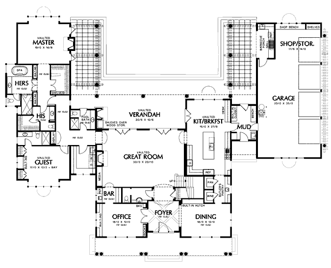 main floor house blueprint