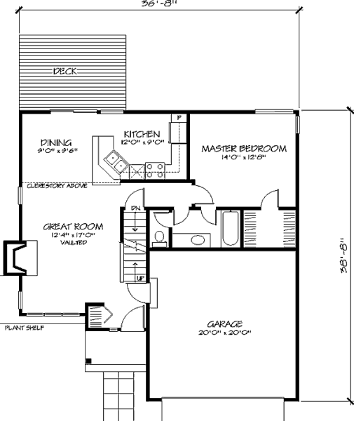 main floor house blueprint
