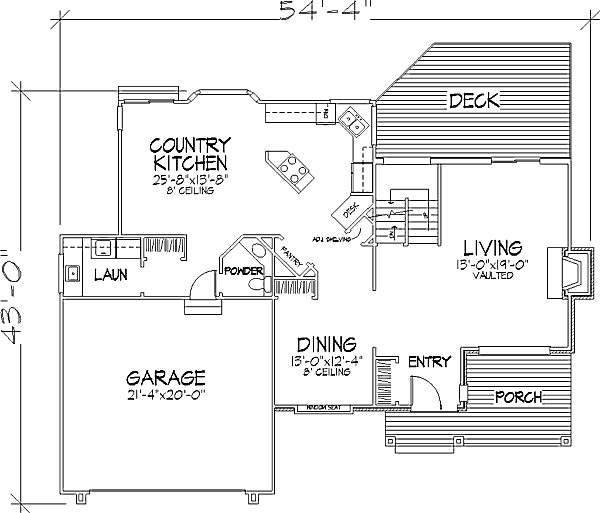 main floor house blueprint