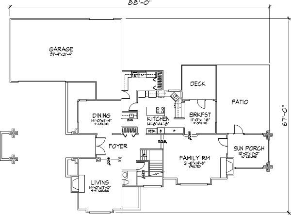main floor house blueprint