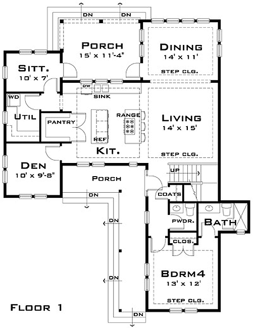 main floor house blueprint