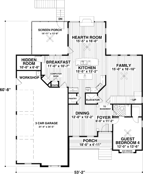 main floor house blueprint