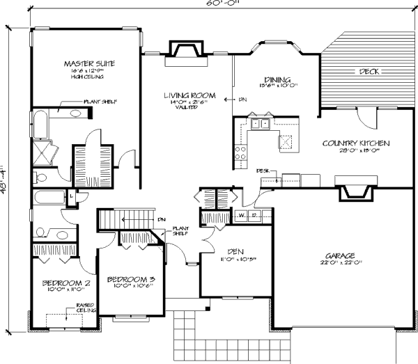 main floor house blueprint