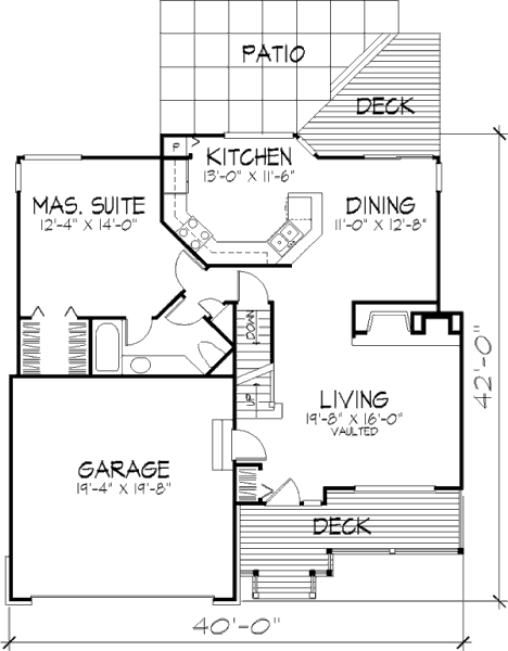 main floor house blueprint