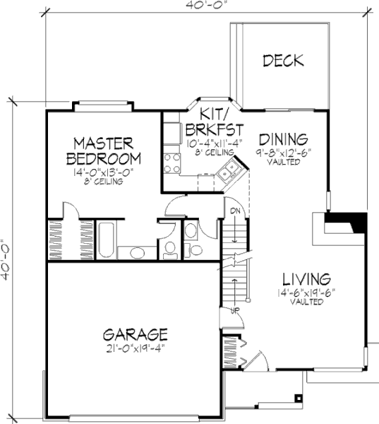main floor house blueprint