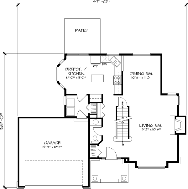 main floor house blueprint