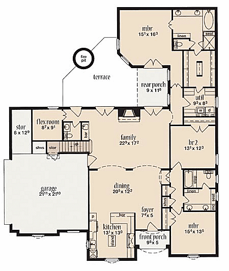 main floor house blueprint