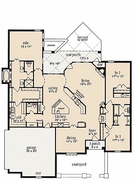main floor house blueprint