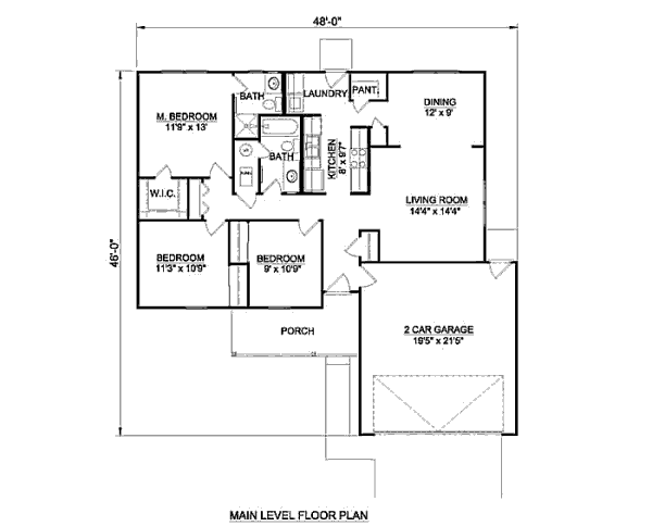 main floor house blueprint