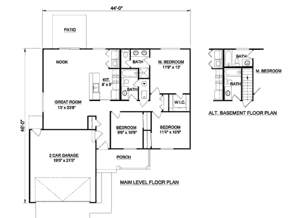 main floor house blueprint