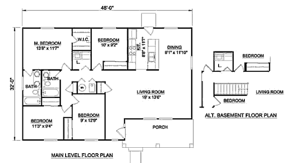 main floor house blueprint