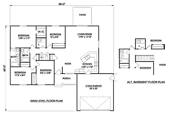 main floor house blueprint