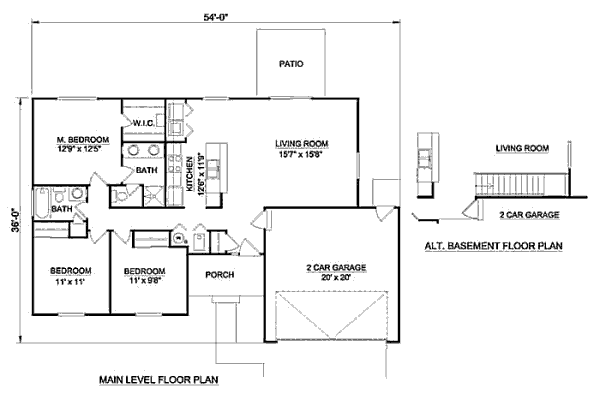 main floor house blueprint