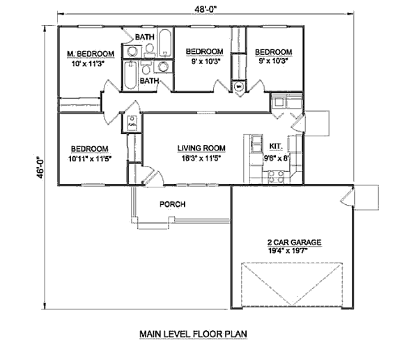 main floor house blueprint