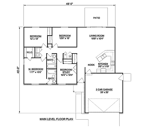 main floor house blueprint