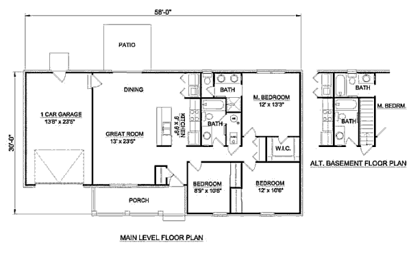 main floor house blueprint
