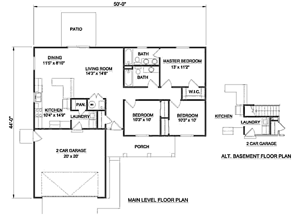 main floor house blueprint